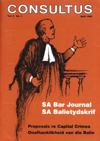 Cover: Consultus April 1989