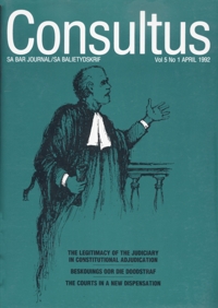 Cover: Consultus April 1992