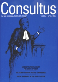 Cover: Consultus April 1993