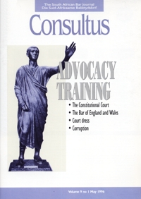 Cover: Consultus May 1996