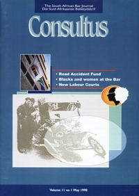 Cover: Consultus May 1998