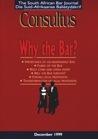 Cover: Consultus December 1999