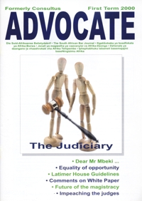 Cover: Advocate First Term 2000