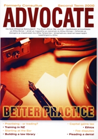 Cover: Advocate Second Term 2000