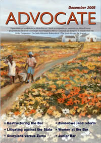 Cover: Advocate December 2005