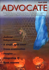 Cover: Advocate April 2006