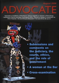 Cover: Advocate August 2006