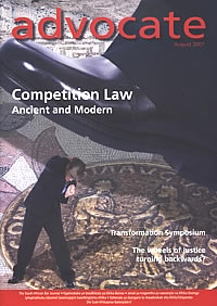 Cover: Advocate August 2007