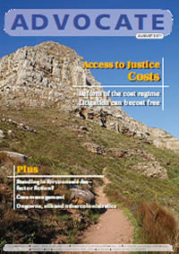 Cover: Advocate August 2011