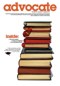 Cover: Advocate August 2013