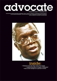 Cover: Advocate December 2013