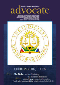 Cover: Advocate August 2015