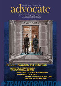 Cover: Advocate December 2016