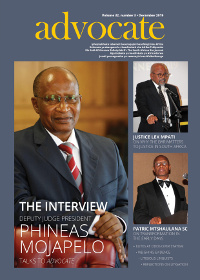 Cover: Advocate December 2019