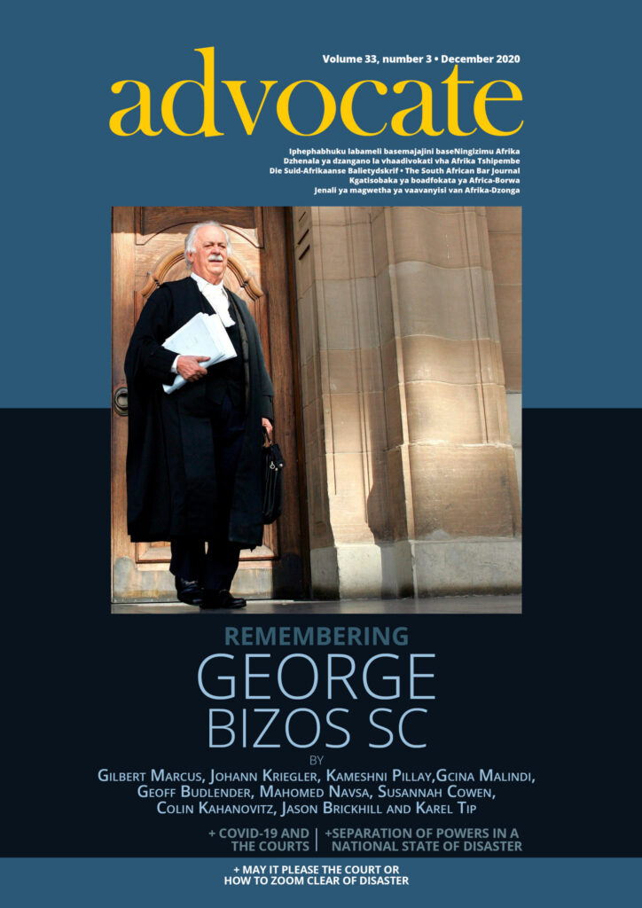 Cover: Advocate December 2020