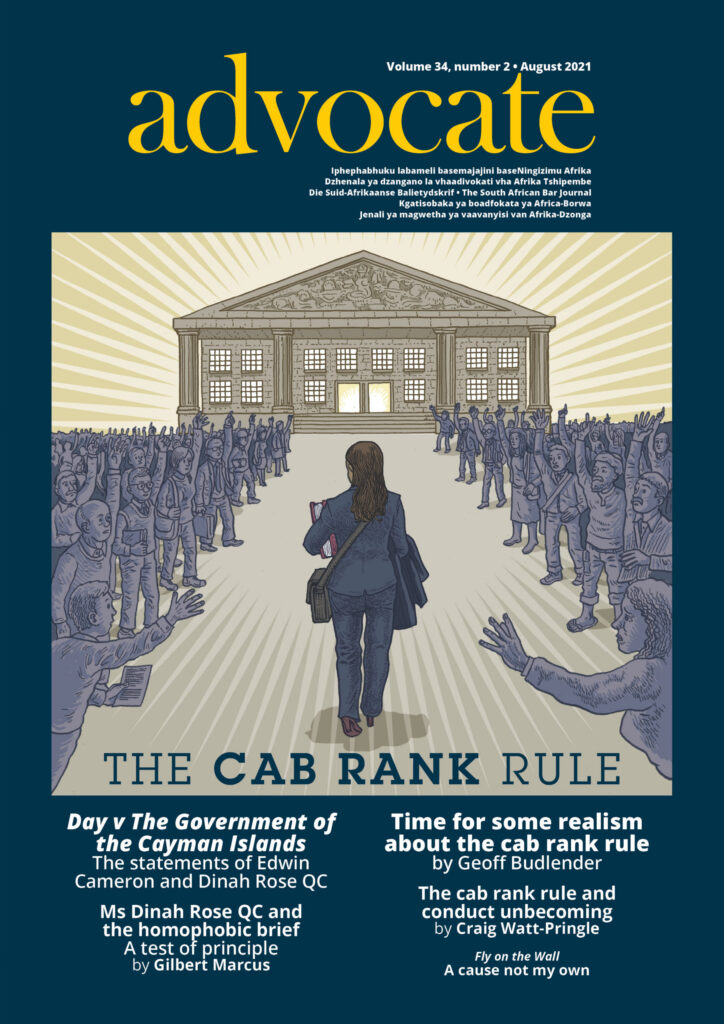 Cover: Advocate August 2021
