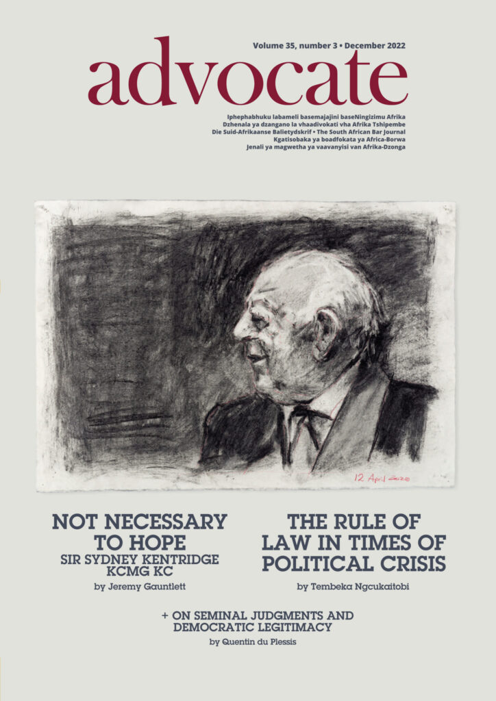 Cover: Advocate December 2022