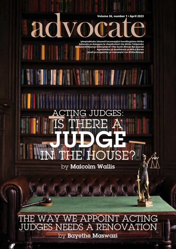 Cover: Advocate April 2023