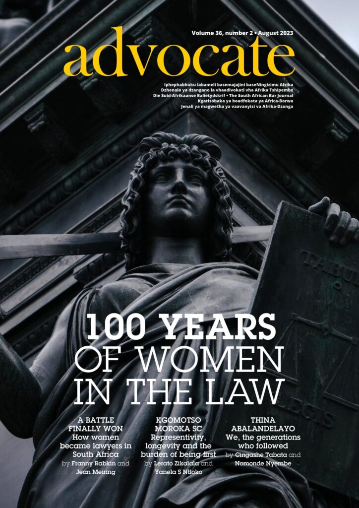 Cover: Advocate August 2023
