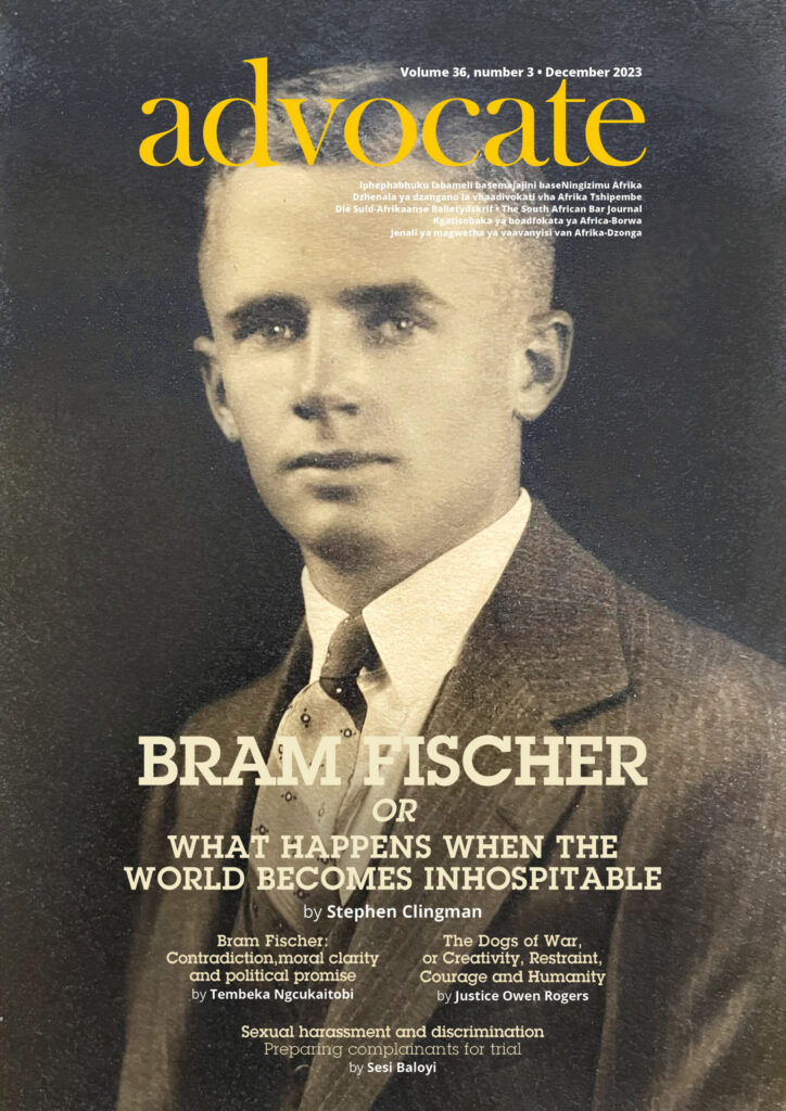 Cover: Advocate December 2023