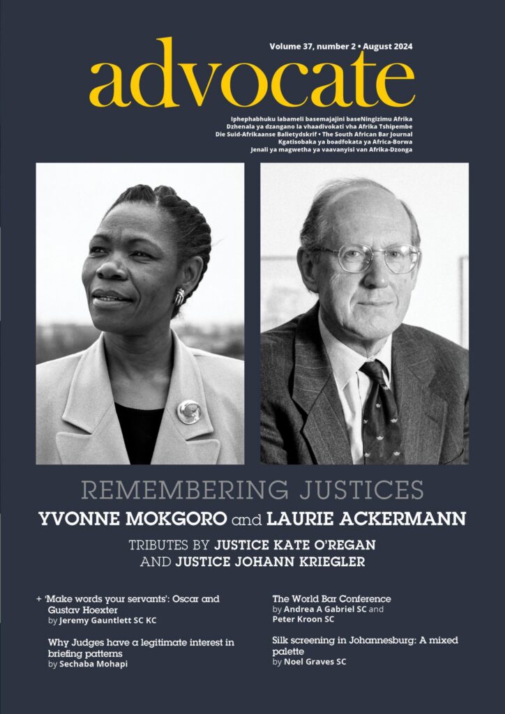 Cover: Advocate August 2024