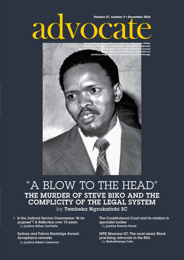 Cover: Advocate December 2024