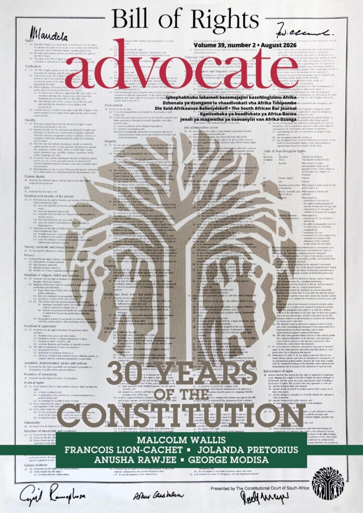 Cover: Advocate August 2026